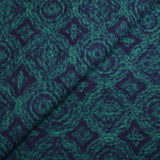 100% boiled wool indigo and turquoise moldings