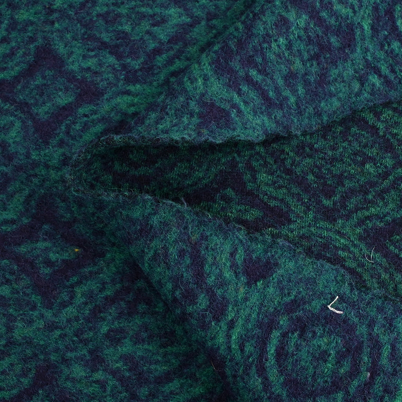 100% boiled wool indigo and turquoise moldings