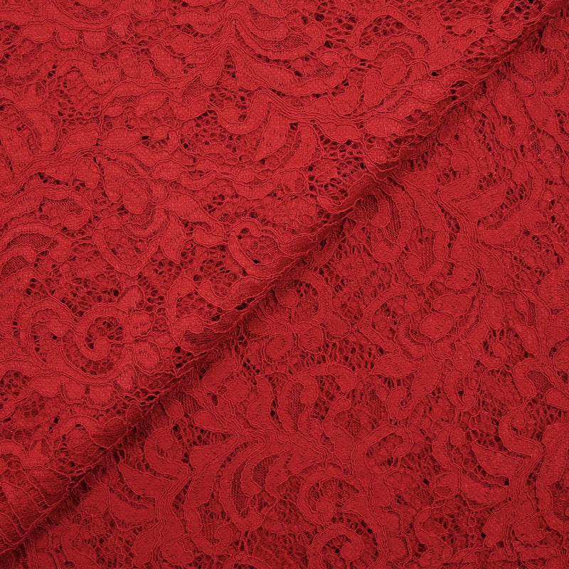 Dentelle festonnée Judith rouge