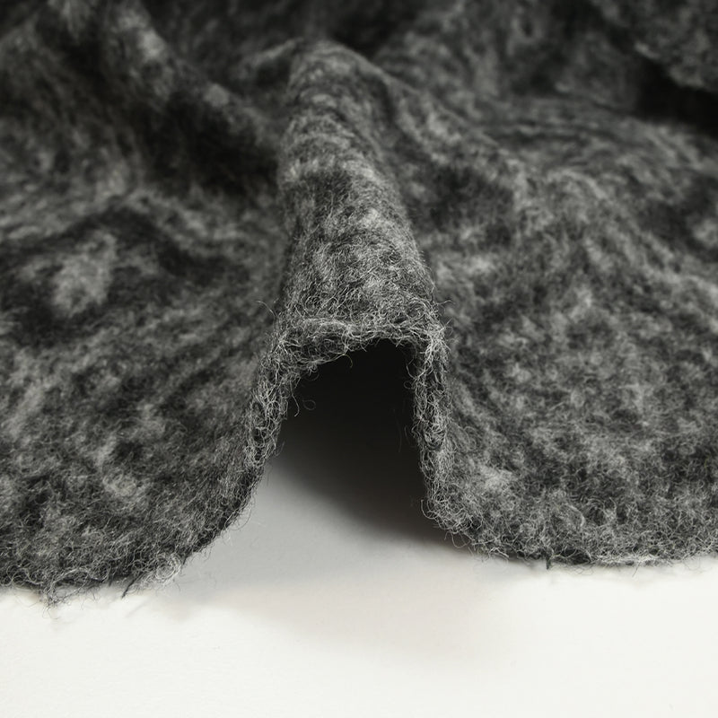100% boiled wool black and gray moldings