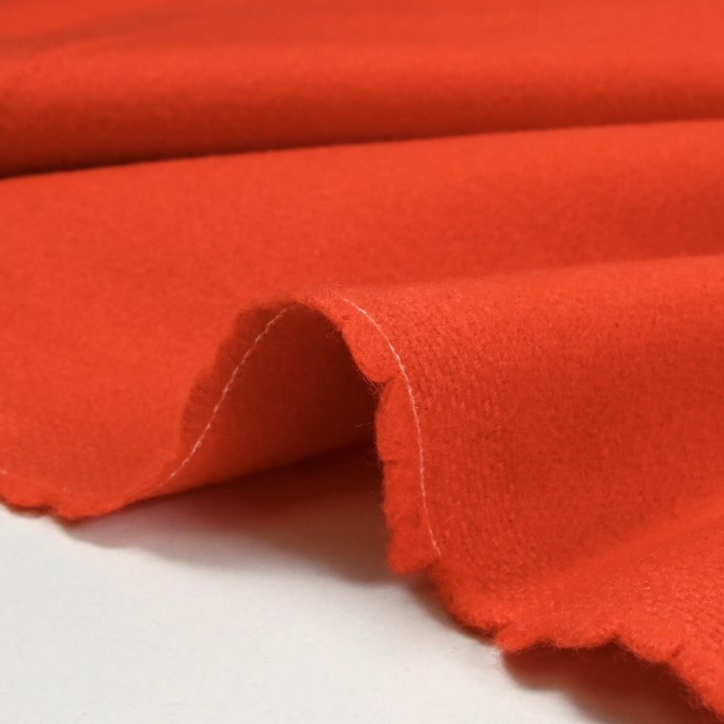 Orange woolen felt