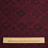 100% boiled wool black and wine moldings