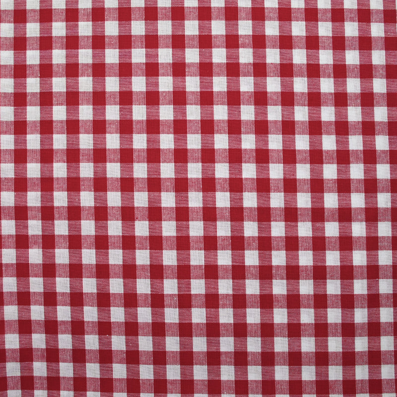 Coton Vichy 10mm rouge