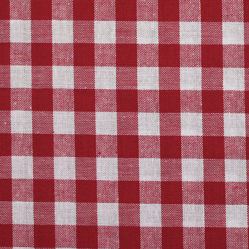 Coton Vichy 10mm rouge