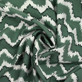 Fondo de jade de chevrons triturados viscose impresos