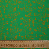 Carolina Green Fond Polyviscose Crêpe