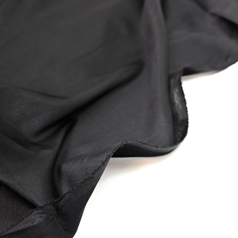 Black elastane silk ponted