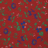 Printed Viscose Flower Wind Red Fund