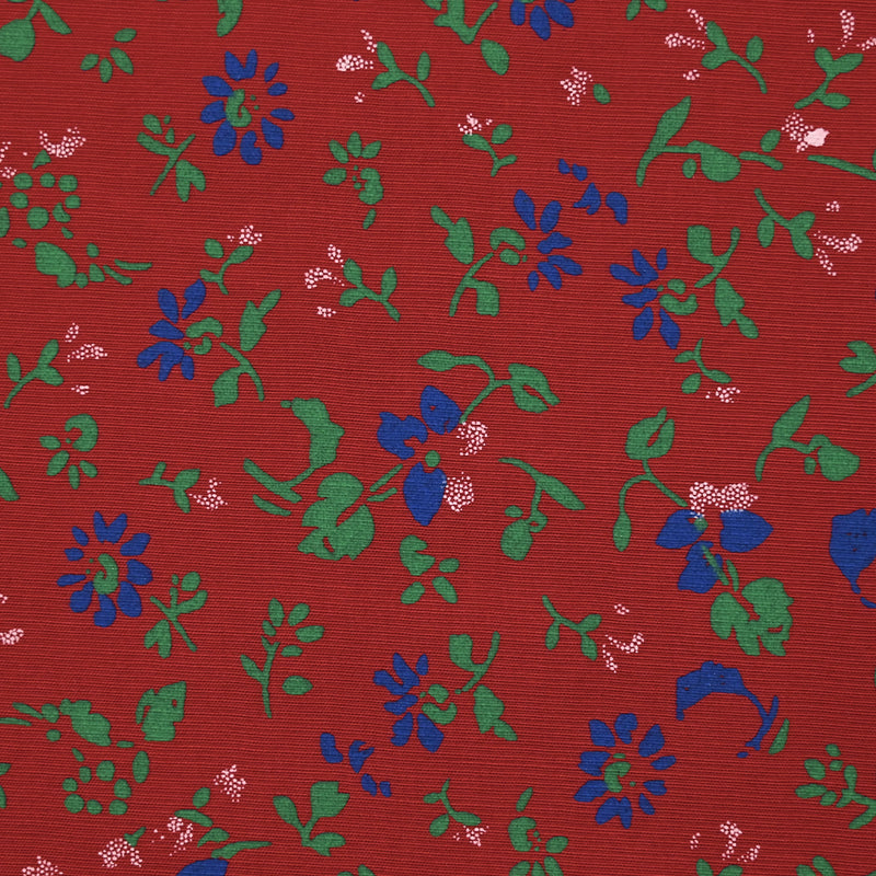 Printed Viscose Flower Wind Red Fund
