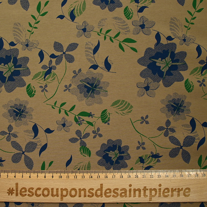 Printed polyviscose Sabrina Clear brown background