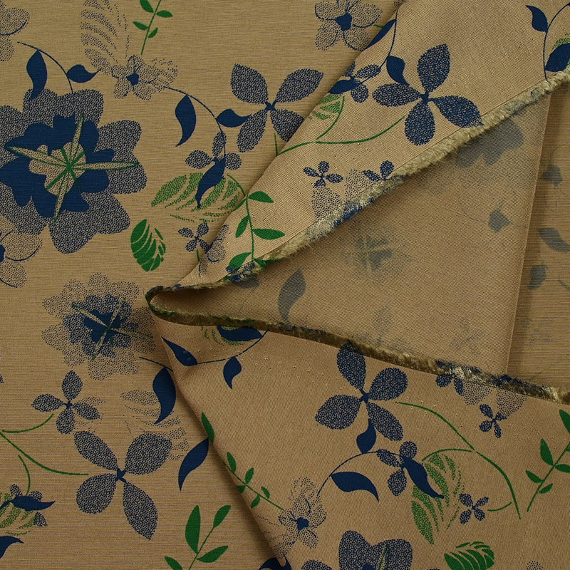 Printed polyviscose Sabrina Clear brown background