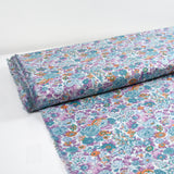 Liberty ® Elysian cotton purple and orange by the meter