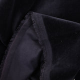 Velours de coton ras charbon