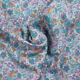 Liberty ® Elysian cotton purple and orange by the meter