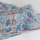 Liberty ® Elysian cotton purple and orange by the meter