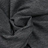 Maille de laine mélangée pied-de-puce noir et gris