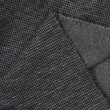 Maille de laine mélangée pied-de-puce noir et gris