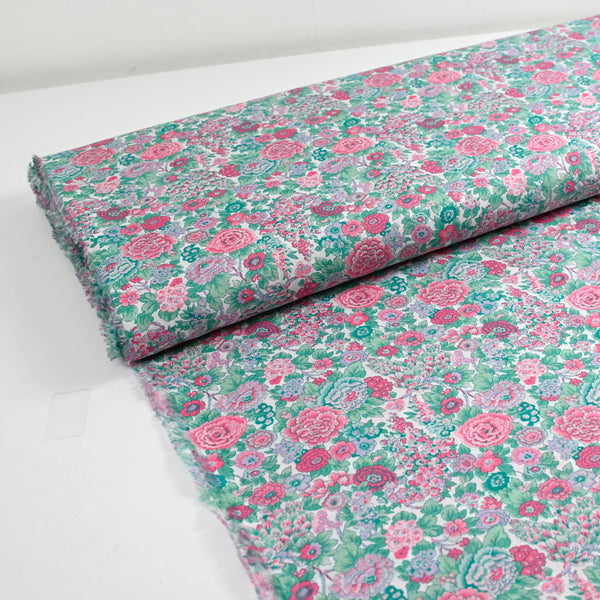 Liberty ® cotton Elysian day pink and mint by the meter