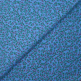 Viscose imprimée mini fleurs fond bleu