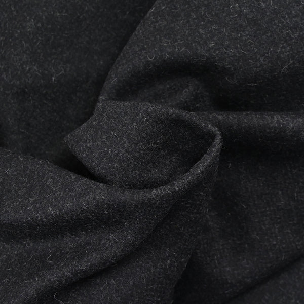 Drap de laine 100% gris anthracite chiné