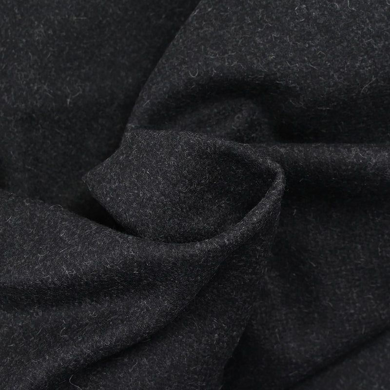 Drap de laine 100% gris anthracite chiné