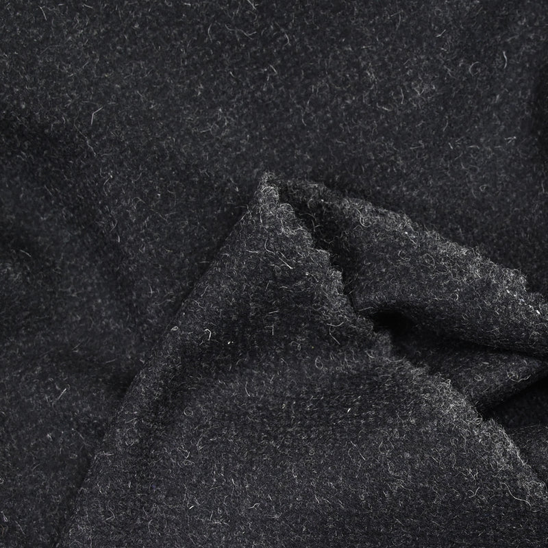 Drap de laine 100% gris anthracite chiné