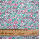 Liberty ® cotton Elysian day pink and mint by the meter