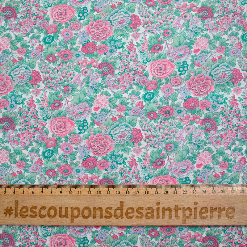 Liberty ® cotton Elysian day pink and mint by the meter