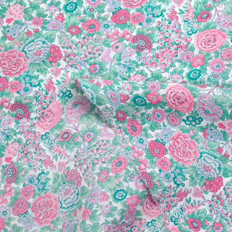 Liberty ® cotton Elysian day pink and mint by the meter