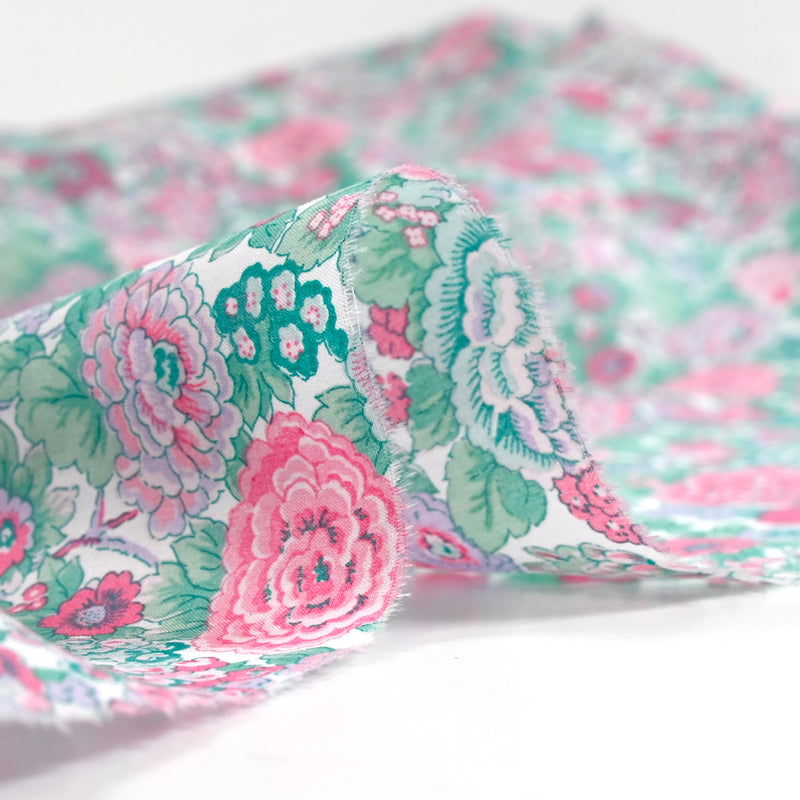 Liberty ® cotton Elysian day pink and mint by the meter
