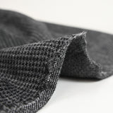 Maille de laine mélangée pied-de-puce noir et gris