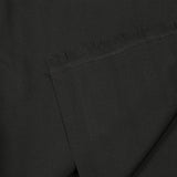 Crêpe sergé polyviscose thermocollé Barbara noir
