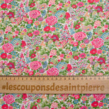 Liberty ® cotton Elysian day fuchsia and green by the meter