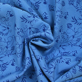 Douponed printed viscose Carolina blue azure background
