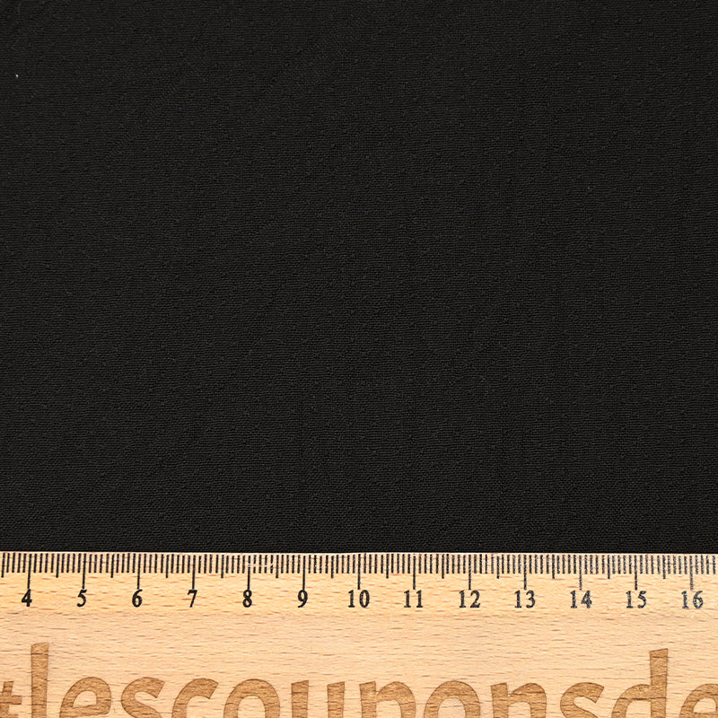 Laine mélangée froissée tête d'épingle noir