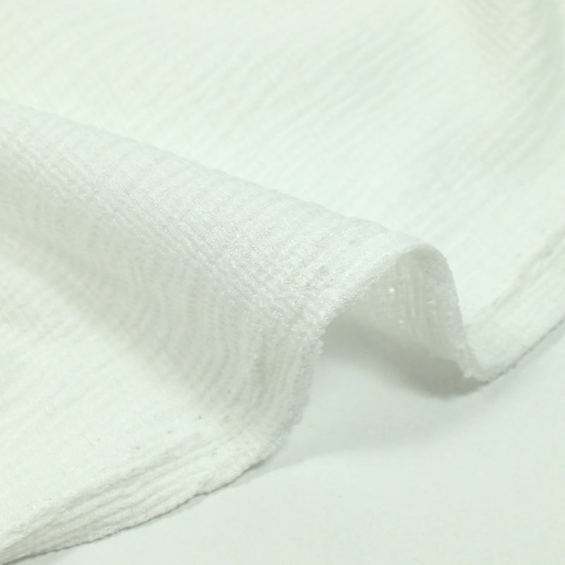 Maille de polyester texturée blanc