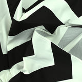 Cotton satin elastane -zigzag elastane white background broken