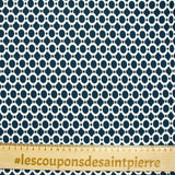 Jacquard Polycoton Circle Marine