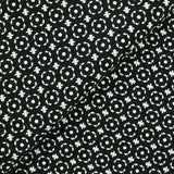 Jacquard polycoton éternel fond noir