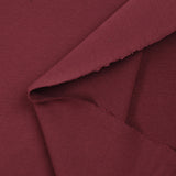 Jersey de coton interlock lourd bordeaux