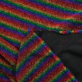Punto de lúrex con rayas arcoíris