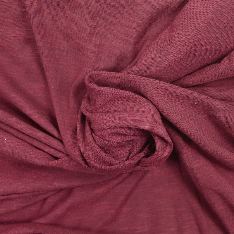 Jersey de polyester lie de vin flammé
