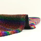 Punto de lúrex con rayas arcoíris