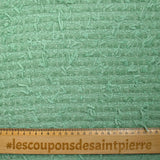 Tweed de polycoton Mindy vert d'eau