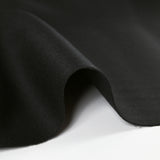 Sergé de laine mélangée lourd noir