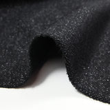 Jersey de coton lourd irisé noir