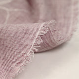 Toile brodée Ariel parme