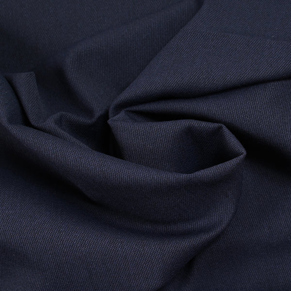 Tissu tailleur laine mélangée sergé marine