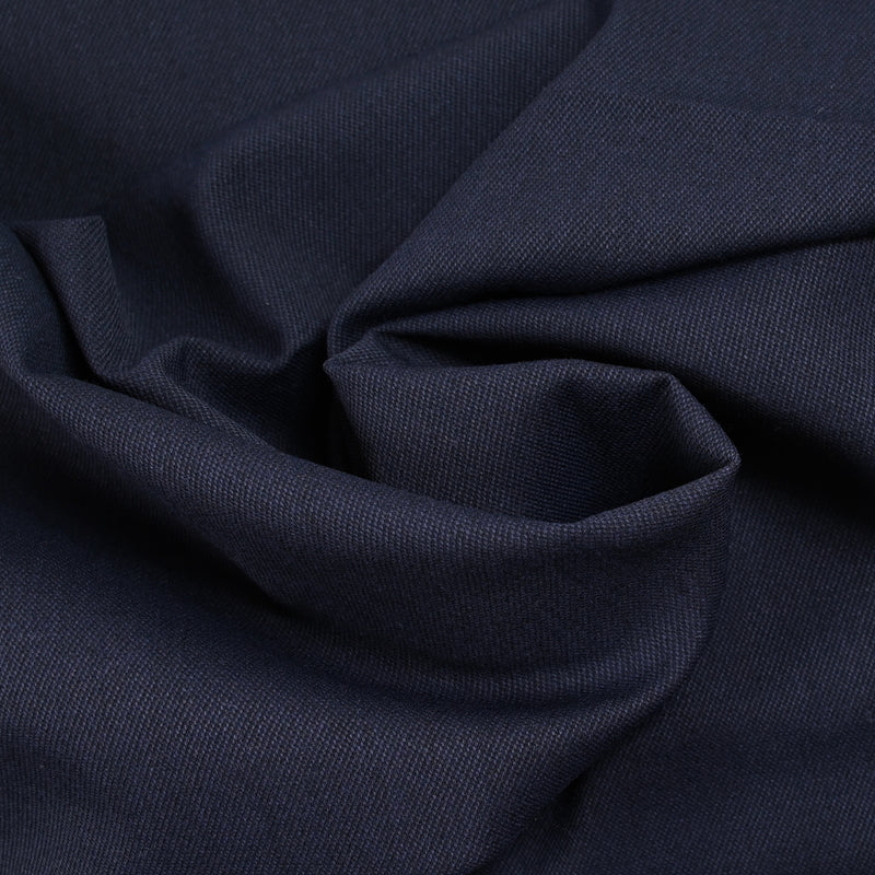 Tissu tailleur laine mélangée sergé marine