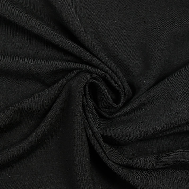 Jersey de viscose noir